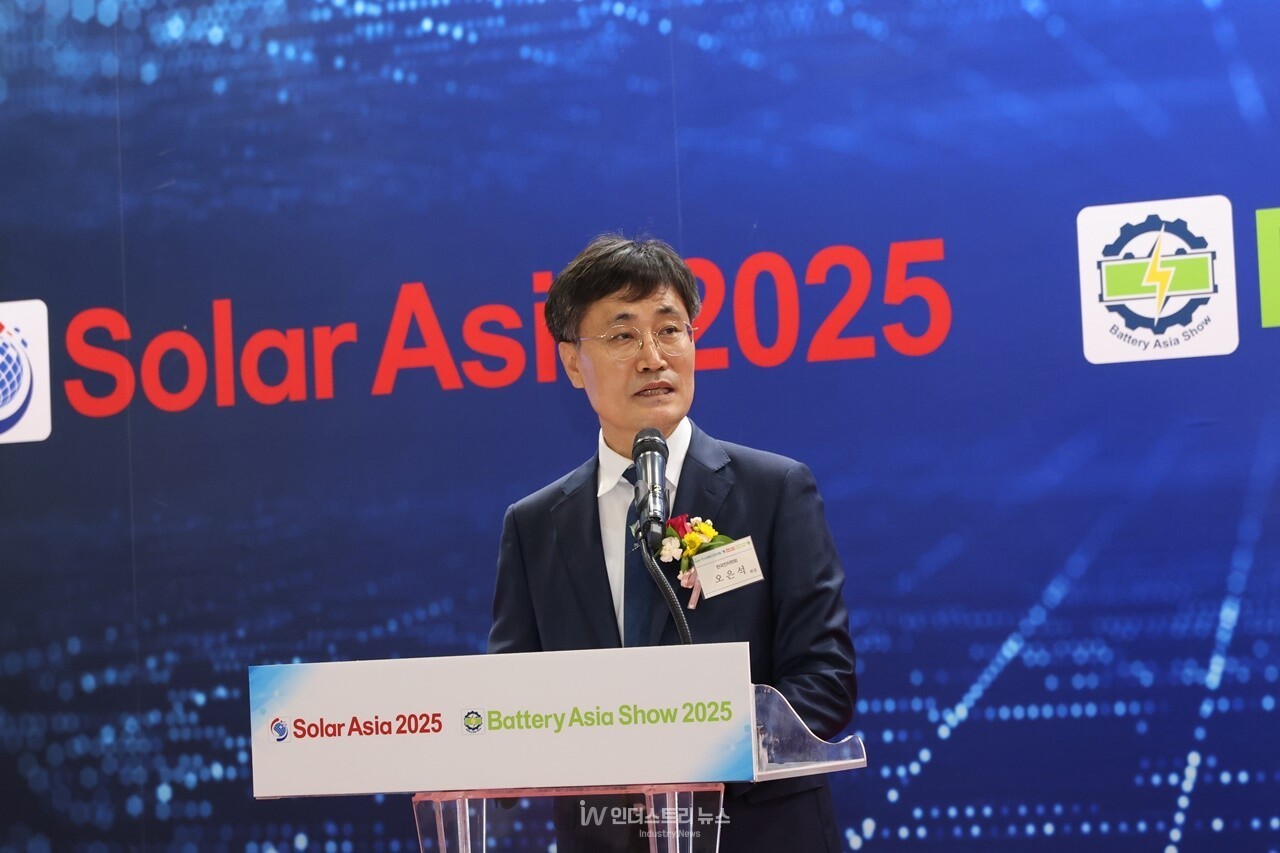 한국전지학회 오은석 회장 [사진=인더스트리뉴스]<br>